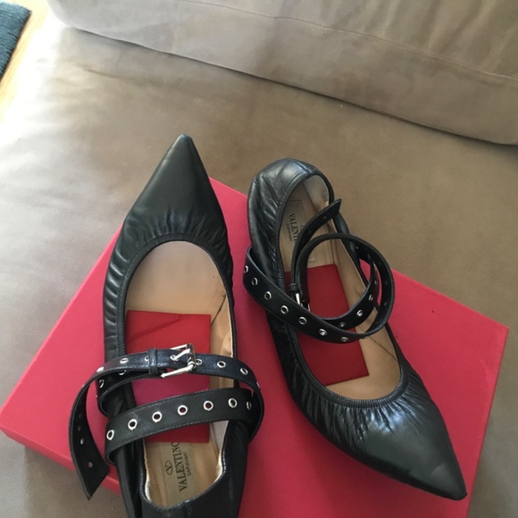 Valentino pointed toe ballet flats, 39.5 - Picture 12 of 16